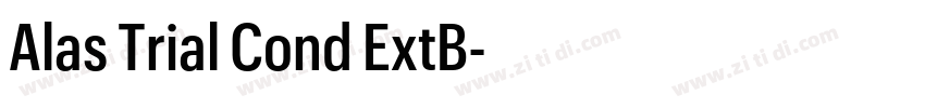 Alas Trial Cond ExtB字体转换 Alas Trial Cond ExtB字体转换